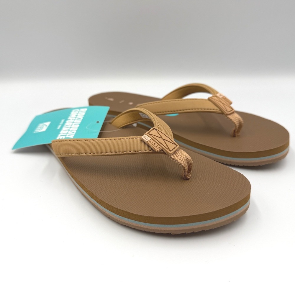 REEF Solana Flip Flops Sandals Cocoa - CJ3586 - Water Friendly - Women's 9 *NEW* - Picture 8 of 10